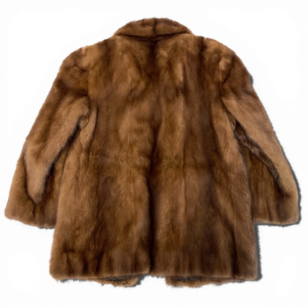 35a15 palody パステルミンクコート サイズ9 茶系 本毛皮 Pastel Mink Fur Coat ポケット有t18r