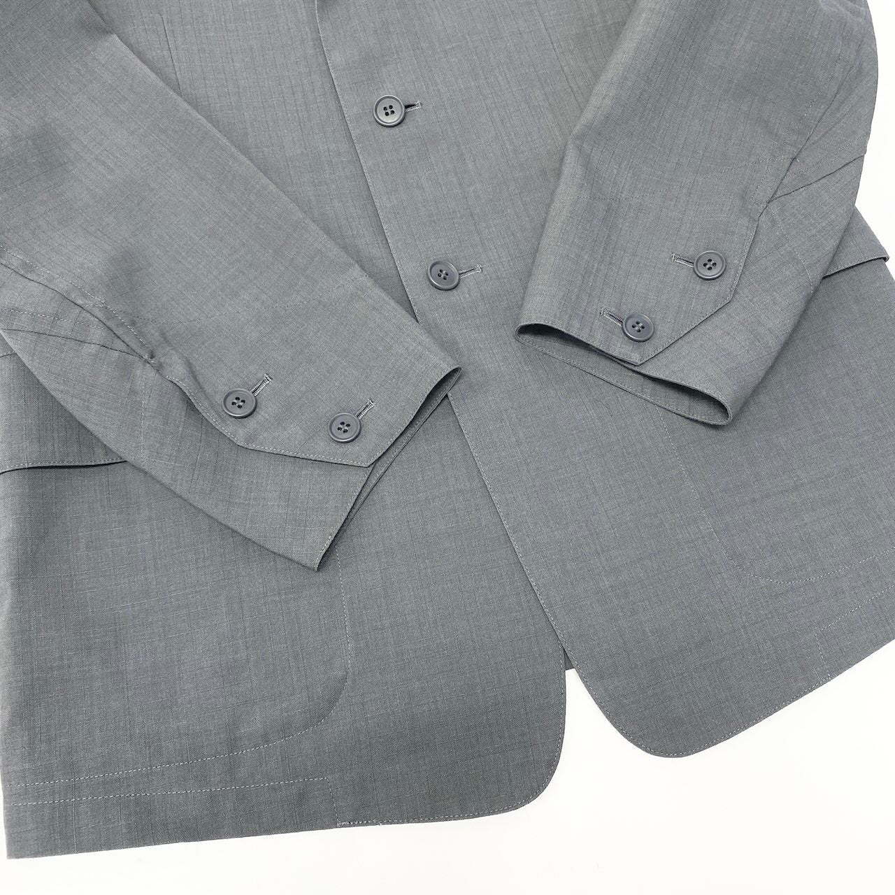 26e8 A.A.R Yohji Yamamoto D`URBAN ヨウジヤマモト ダーバン リップストップ デザインジャケット サイズL グレー メンズ 紳士服u02t