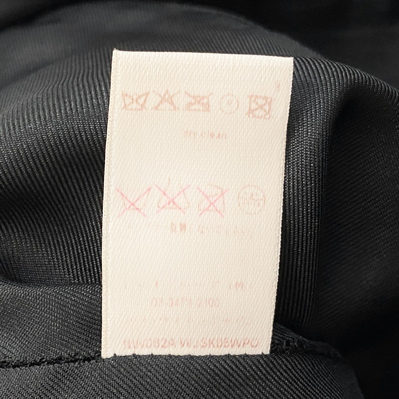 46j3 LOUIS VUITTON ルイヴィトン フランス製 金ボタン 膝丈 スカート ボトムス ロゴボタン 36 ブラック ウール レディースo07t