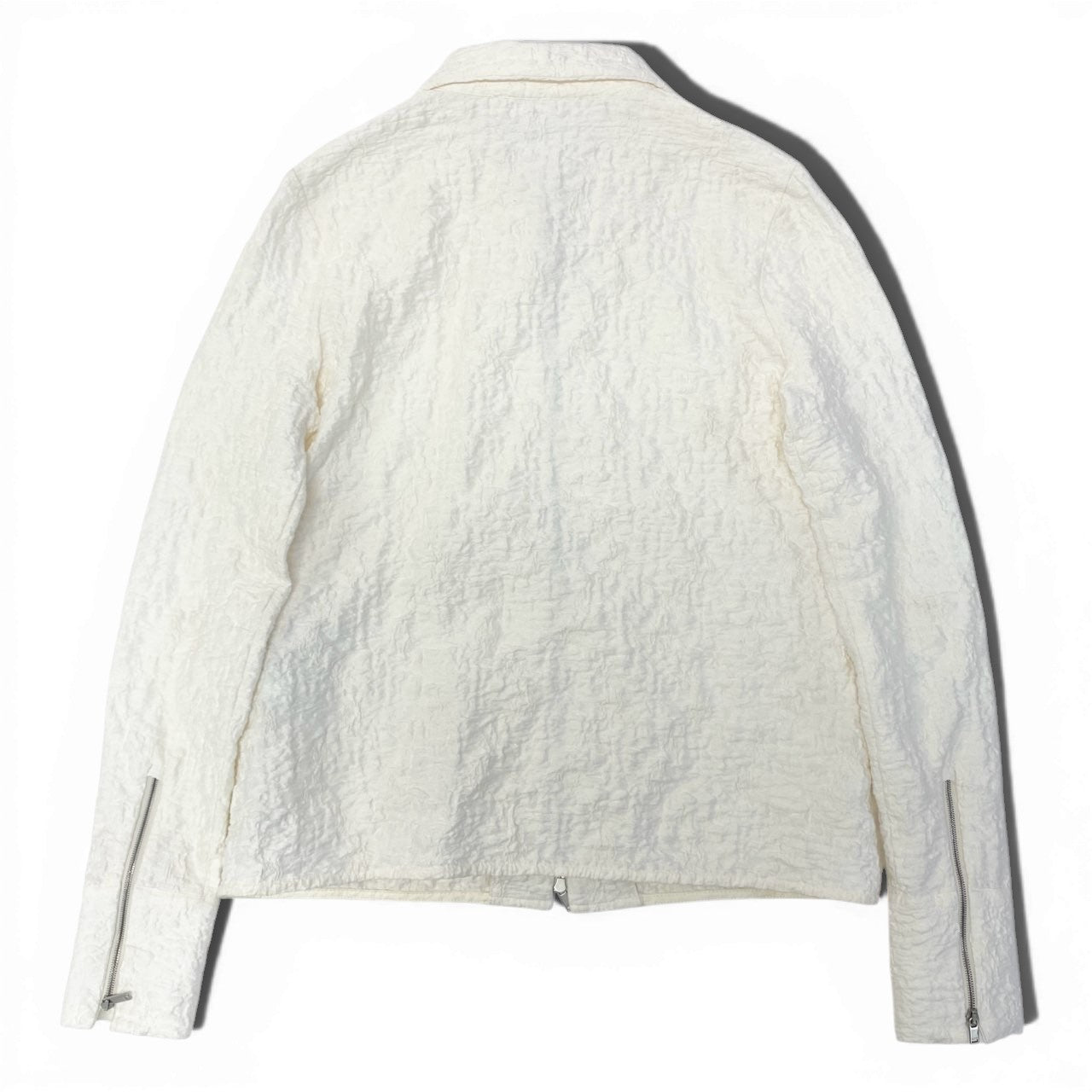 Ea28 JIL SANDER ジルサンダー 24SS ダブルジップジャケット シャツジャケット アウター J02DL0174 J20138 34サイズ ホワイト レディースu02t