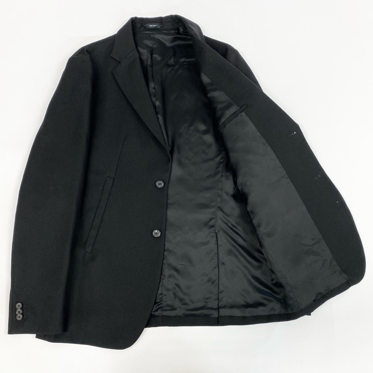 Md9 JILSANDER ジルサンダー テーラードジャケット ウールジャケット ブレザー イタリア製 54サイズ ブラック ウール100％ メンズ 男性用o07t