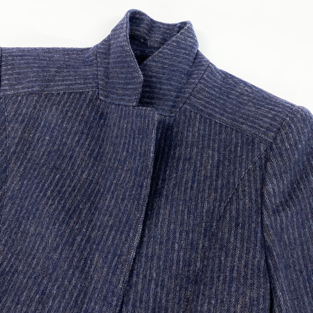 44d27 Christian Dior クリスチャンディオール テーラードジャケット ウールジャケット ストライプ柄 シングル 2B サイズM ネイビー メンズ 紳士服u02t