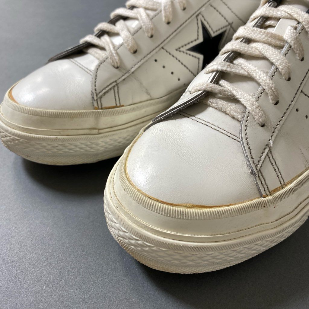 4f29 converse コンバース MADE IN JAPAN ALL STAR オールスター ワンスター スニーカー 8 ホワイト レザー 囲みタグ シューズ