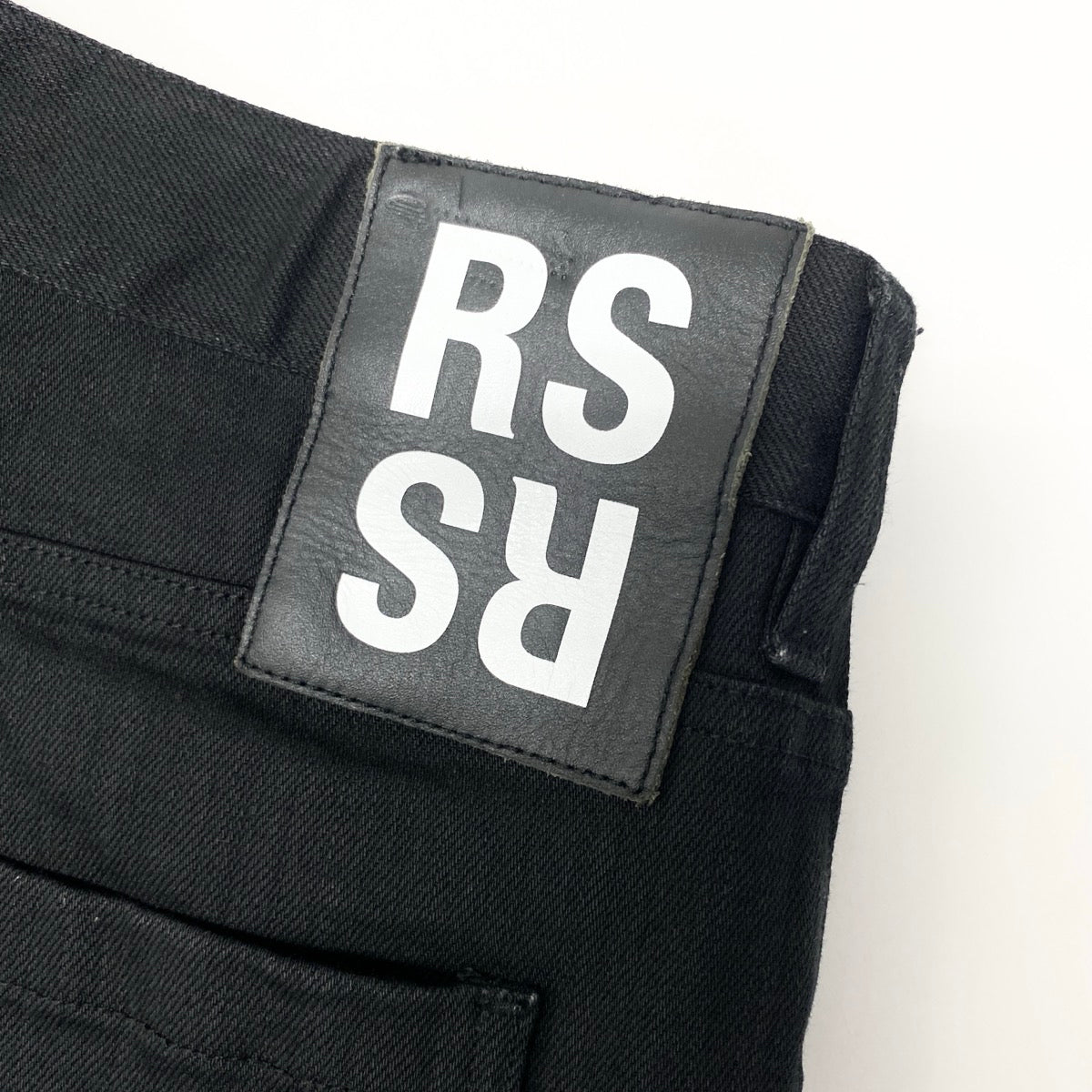 83e13 RAF SIMONS ラフシモンズ クリスチーネ・F ストレートパンツ コットンパンツ イタリア製 32サイズ ブラック メンズ 男性用k02i