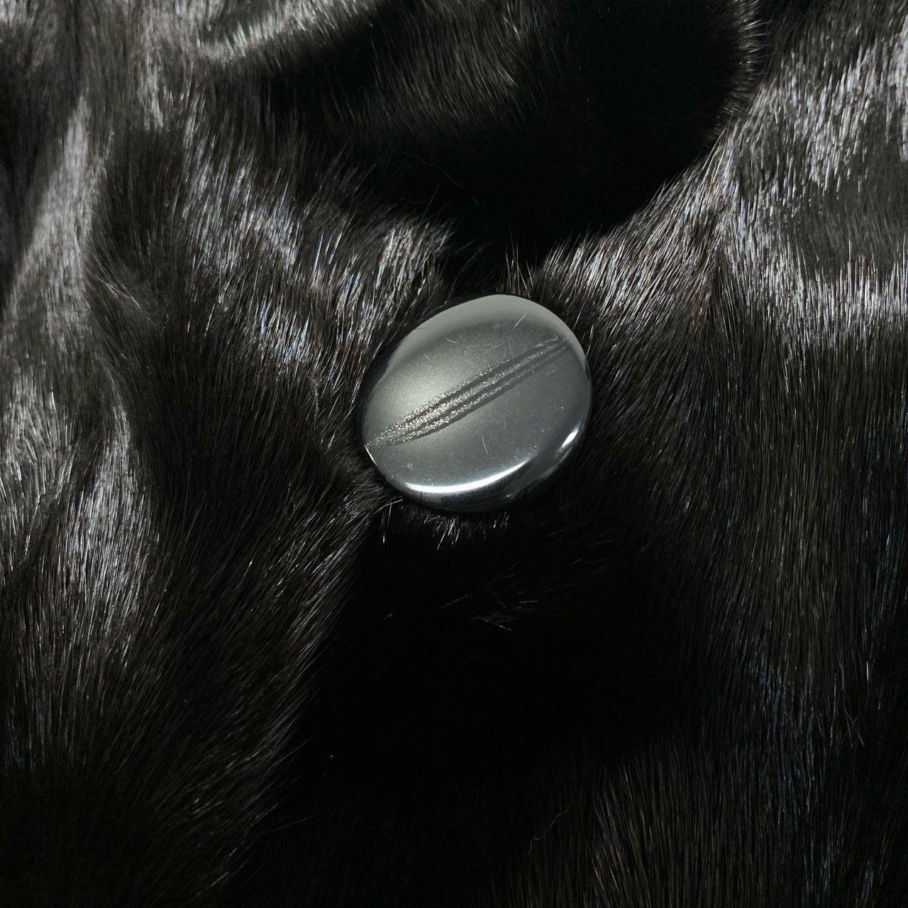 87L17 POLA amian SAGA MINK ROYAL サガミンクロイヤル 金サガ ダークミンク ファーコート サイズF ブラック 最高級本毛皮 MINK FUR ポケット有t18r