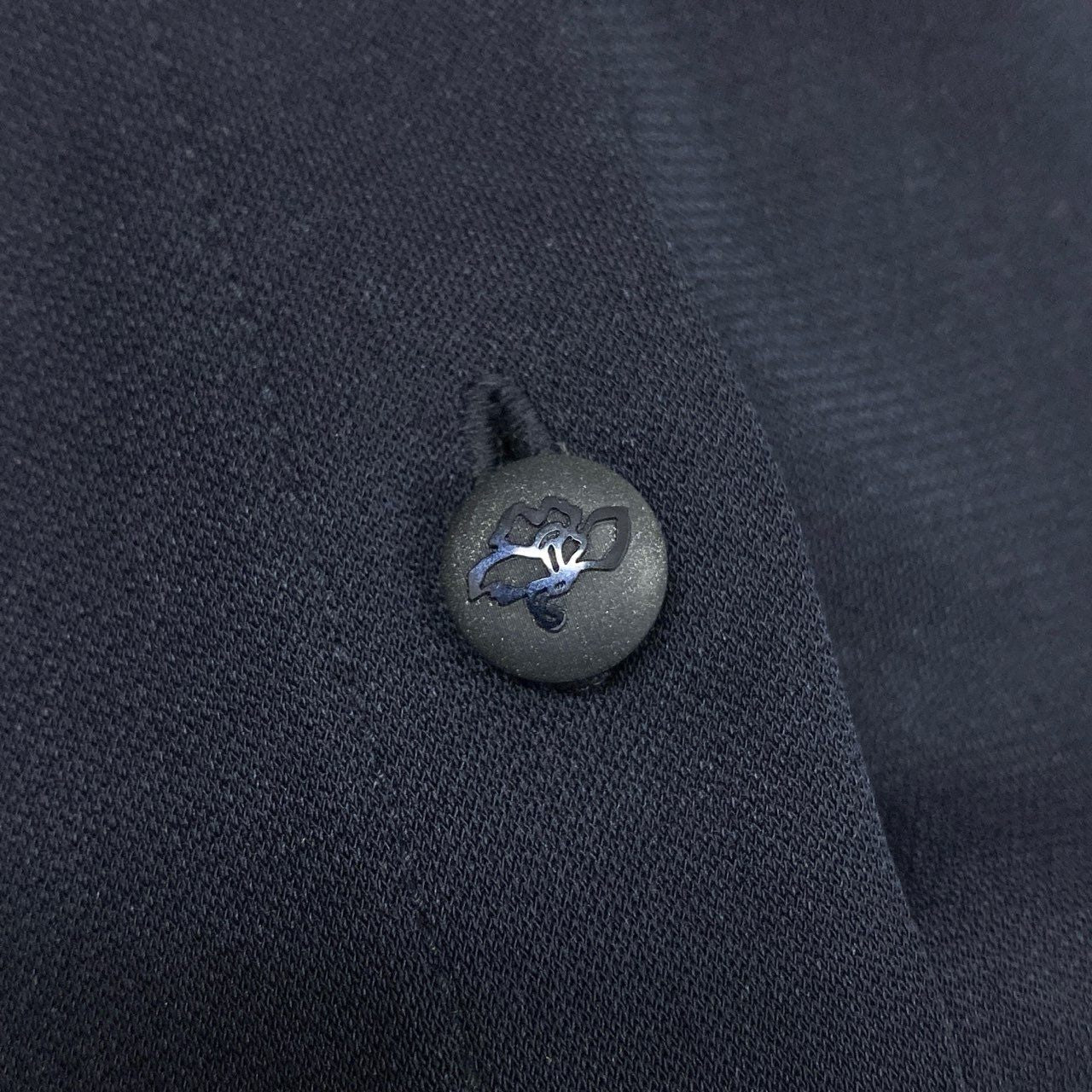 30b11 LEONARD レオナール ロングスリーブボタンダウンシャツ カンカン素材 美しいプリント 0179558 Lサイズ ネイビー レディース 女性用u02t