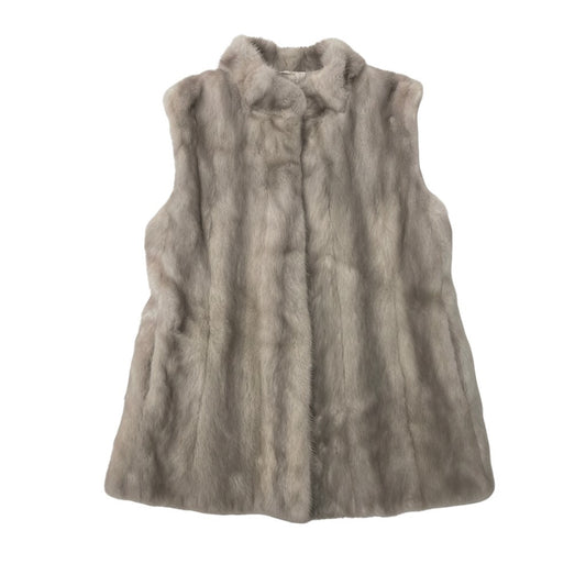 58i20 Moon Bat Fur サファイアミンク ファーベスト サイズ13 シルバーグレー 本毛皮 Sapphire Mink Fur Vest リアルファーt18r