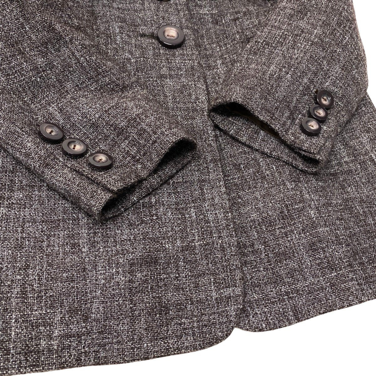78h21 Christian Dior クリスチャンディオール テーラードジャケット ジャケットコート ウールブレンド サイズ11 ブラウン系 レディースu02t