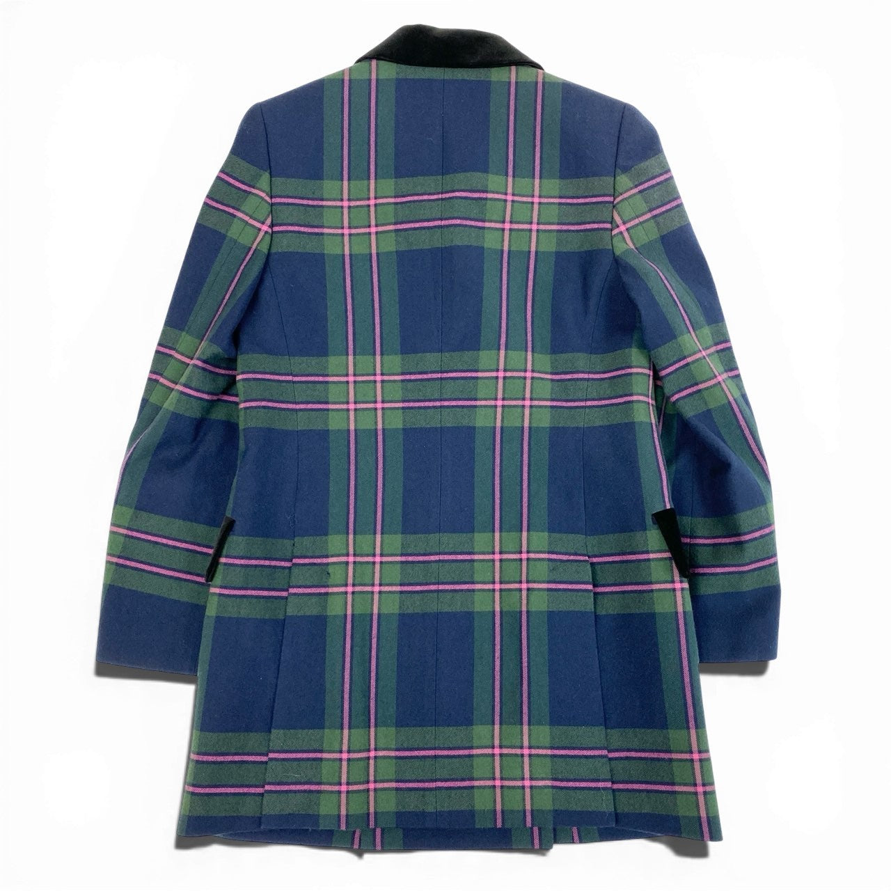 57a13 【美品】 Vivienne Westwood RED LABEL ヴィヴィアンウエストウッド レッドレーベル ダブルブレスト テーラードジャケット チェック柄 裏地総柄 レディース 女性用 16-12-412003 サイズ01 マルチカラーo07t