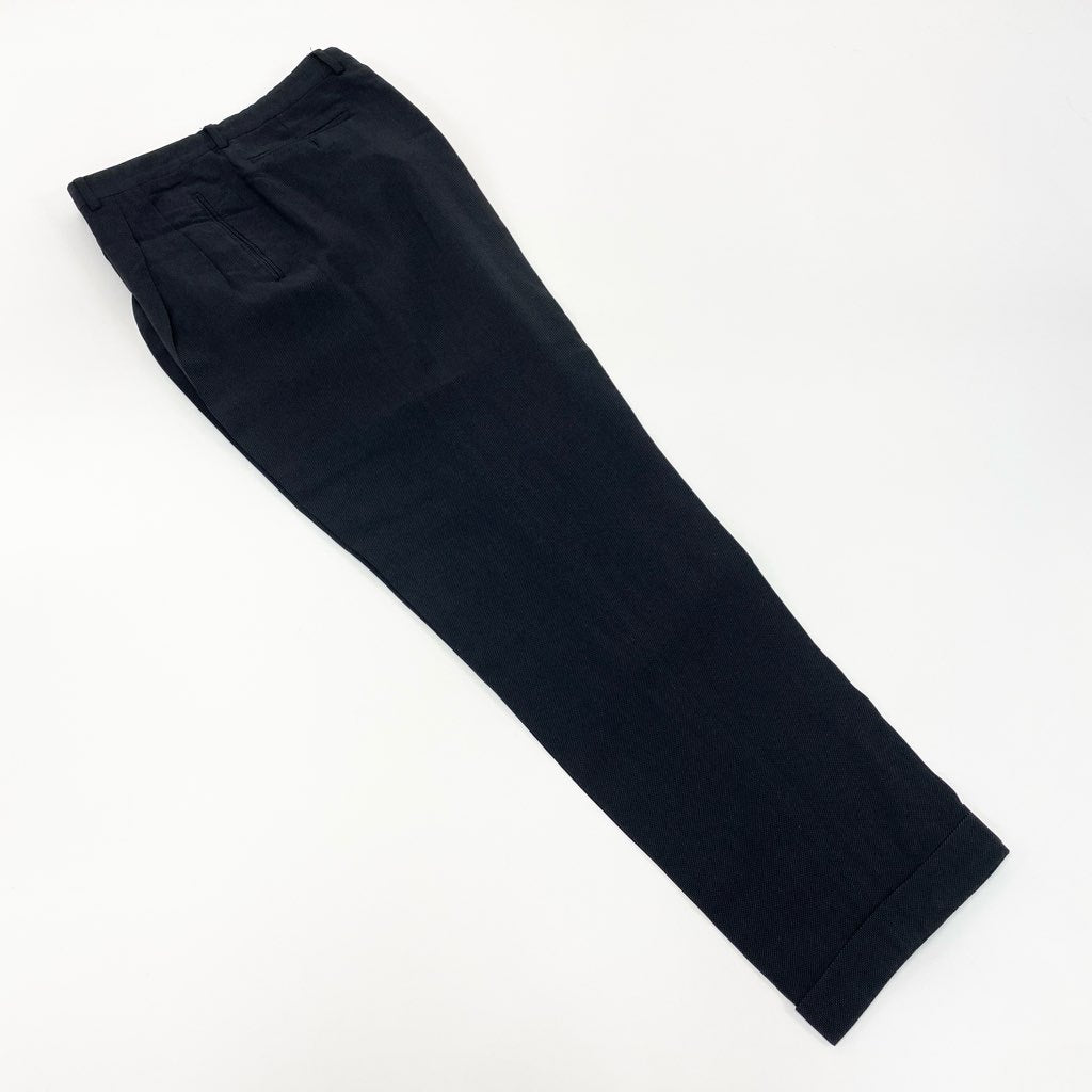 42a27 GIORGIO ARMANI ジョルジオアルマーニ イタリア製 セットアップ ダブルスーツ フォーマル ウールブレンド〇 大きいサイズ 52 ブラックo07t