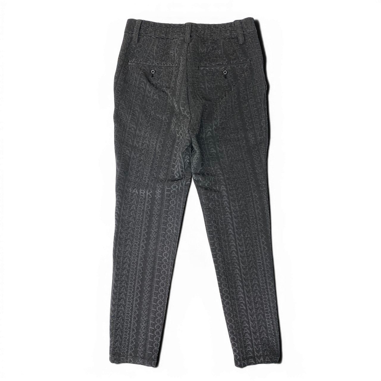 29e7 MARK＆LONA マークアンドロナ モノグラムパンツ ゴルフウェア golf ロングストレッチ素材 MLM-1C-AT08 サイズ46 ダークグレー メンズ 紳士服u02t