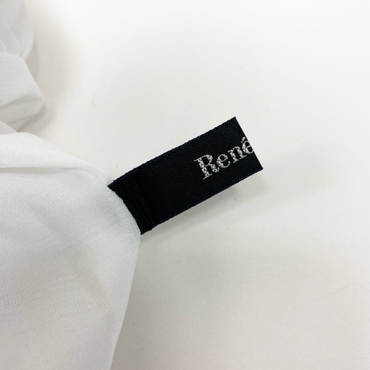 58k22 Rene ルネ 襟付き コットンピケ ノースリーブワンピース サイズ34 ホワイト レディース 女性用 トップスk02i