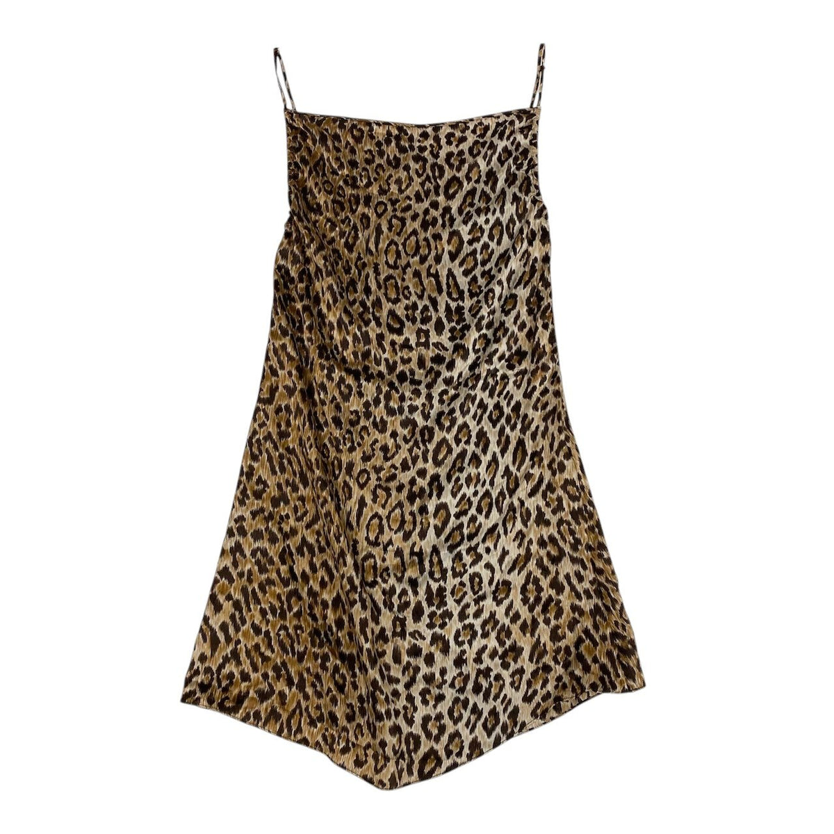 i18 D&G DOLCE＆GABBANA キャミソール ドレスワンピース レオパード ブラウン系 レディース 女性用u02t
