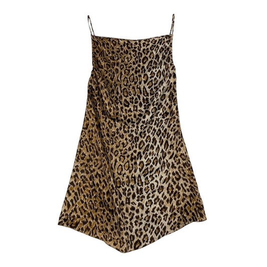 i18 D&G DOLCE＆GABBANA キャミソール ドレスワンピース レオパード ブラウン系 レディース 女性用u02t