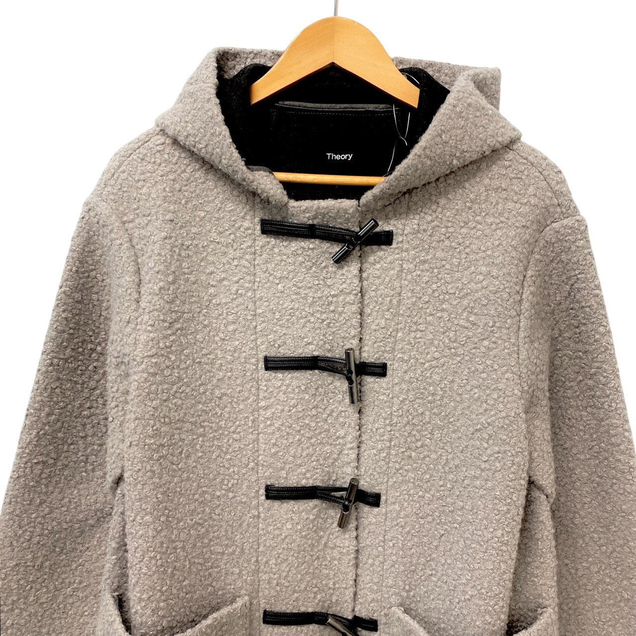 66c2 Theory セオリー Dawson Faux ダッフルコート サイズP グレー レディース コート アウターk02i