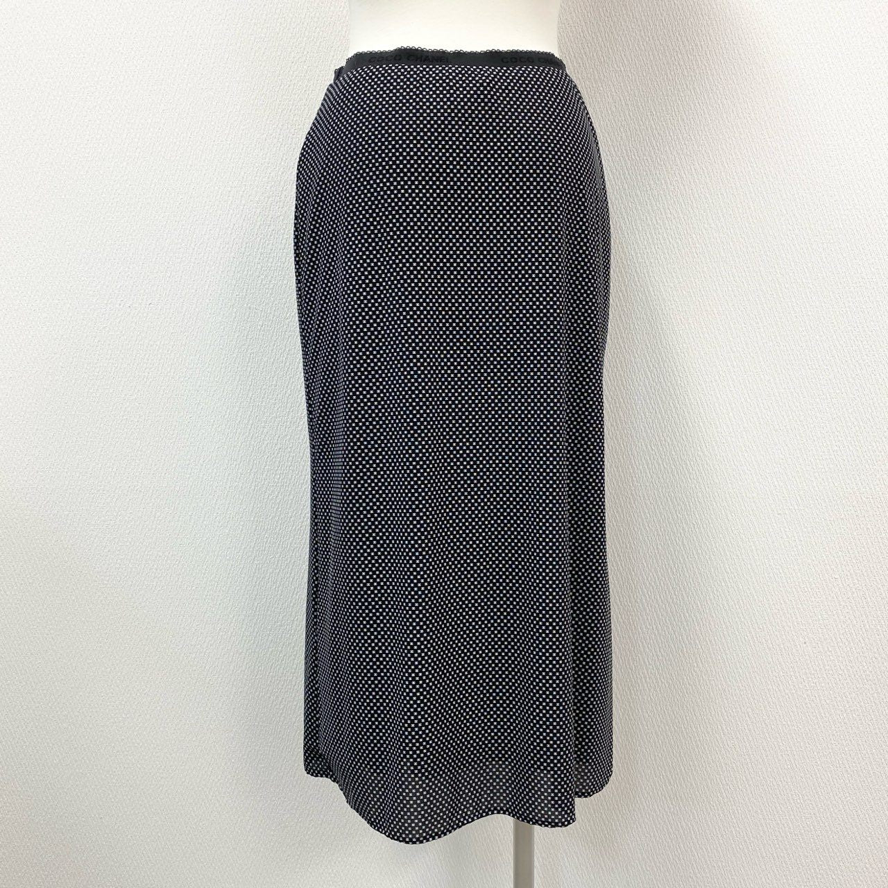 6h29 《極美品》CHANEL シャネル ココマーク スカート フレアスカート ミモレ丈 イタリア製 P78129V69773 38サイズ ブラック ホワイト レディース 女性用k02i