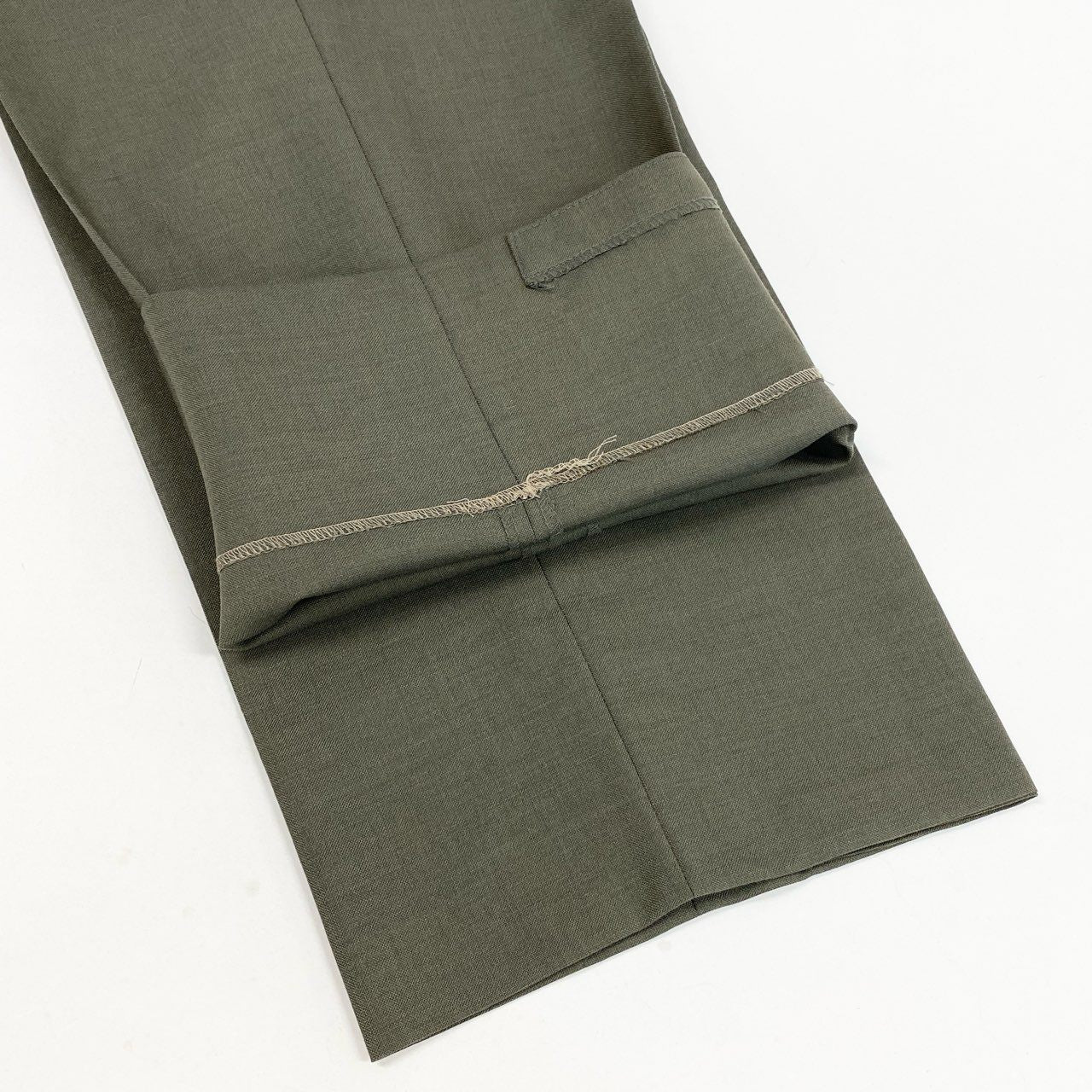 48L23 Burberry's バーバリーズ スーツセットアップ テーラードジャケット ダブルプレスト スラックス 165AB4サイズ カーキ ウール100％ メンズo07t