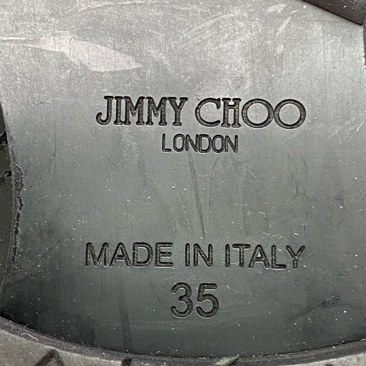 2b7 《美品》 JIMMY CHOO ジミーチュウ 247 Biker バイカーブーツ 35 ブラック レザー イタリア製 シューズ
