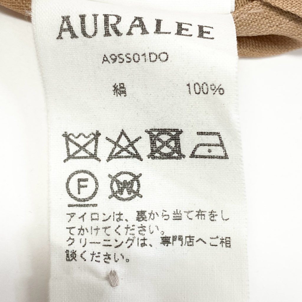 69L17 AURALEE オーラリー 半袖シルクシャツ A9SS01DO 0 コーラルピンク ボックスシルエット SILK SHIRT 日本製t18r