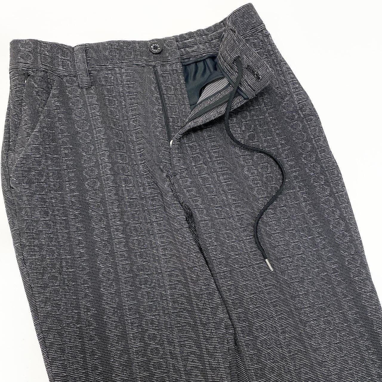 29e7 MARK＆LONA マークアンドロナ モノグラムパンツ ゴルフウェア golf ロングストレッチ素材 MLM-1C-AT08 サイズ46 ダークグレー メンズ 紳士服u02t