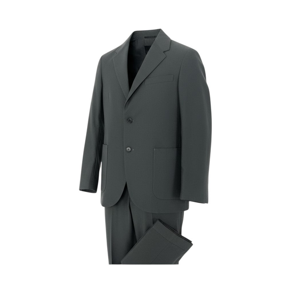 19k10 《美品》 JOHN SMEDLEY ENGLAND ジョンスメドレー セットアップスーツ シングル 2B アンコンジャケット スラックス ウール混 メンズ 紳士服 1 S ダークグレーu02t