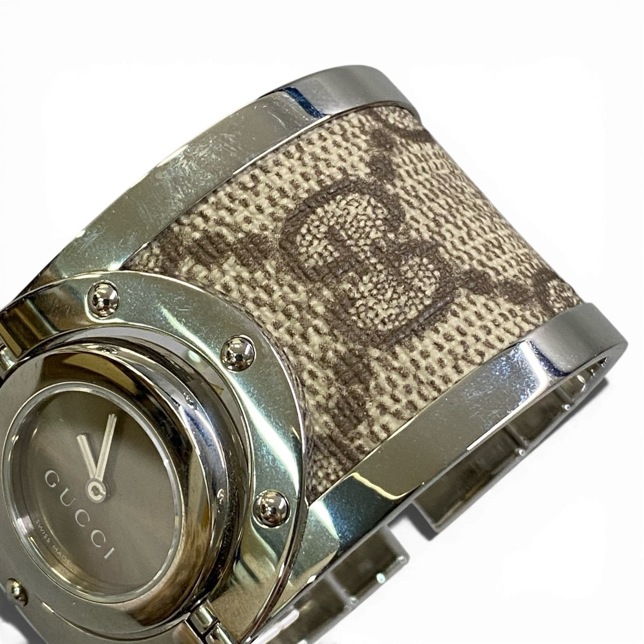 b13【箱有り】GUCCI グッチ GGロゴ トワール バングルウォッチ 腕時計 レディース GG logo bangle type watch ladiesta1