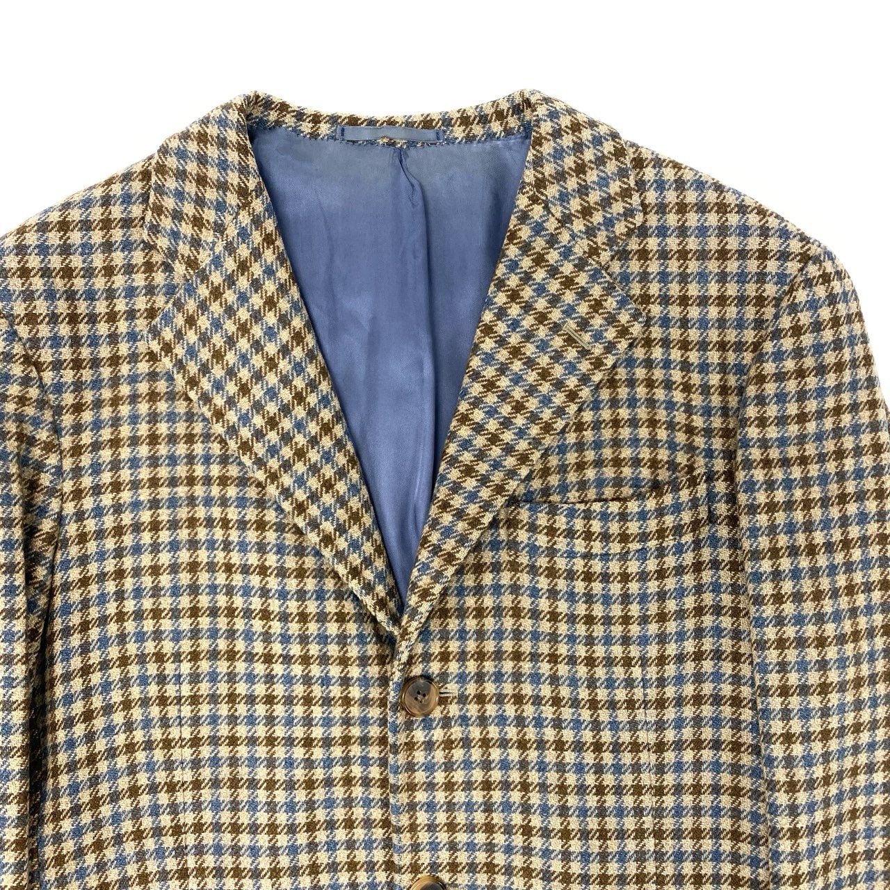 67L1 Belvest ベルベスト BEAMS F ビームスエフ イタリア製 テーラードジャケット シングル 3B ウールカシミヤ混 メンズ 紳士服  44 マルチカラーu02t