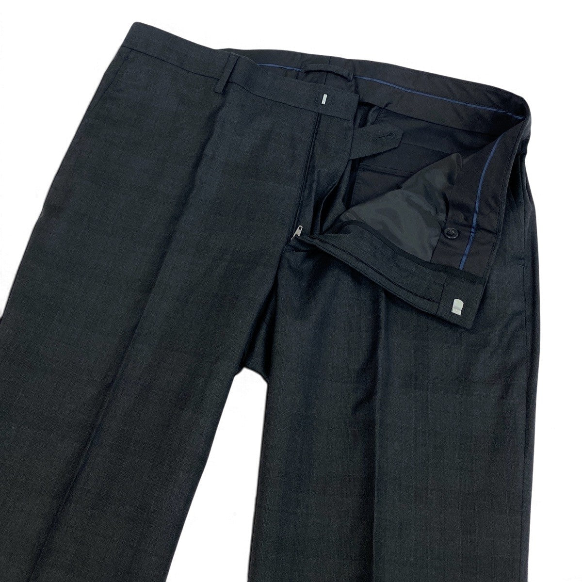 10j14 【新品保管品】HACKETT LONDON ハケット 大きいサイズ スーツセットアップ テーラードジャケット スラックスパンツ 54サイズ グレー ウール100％ メンズ 男性用u02t