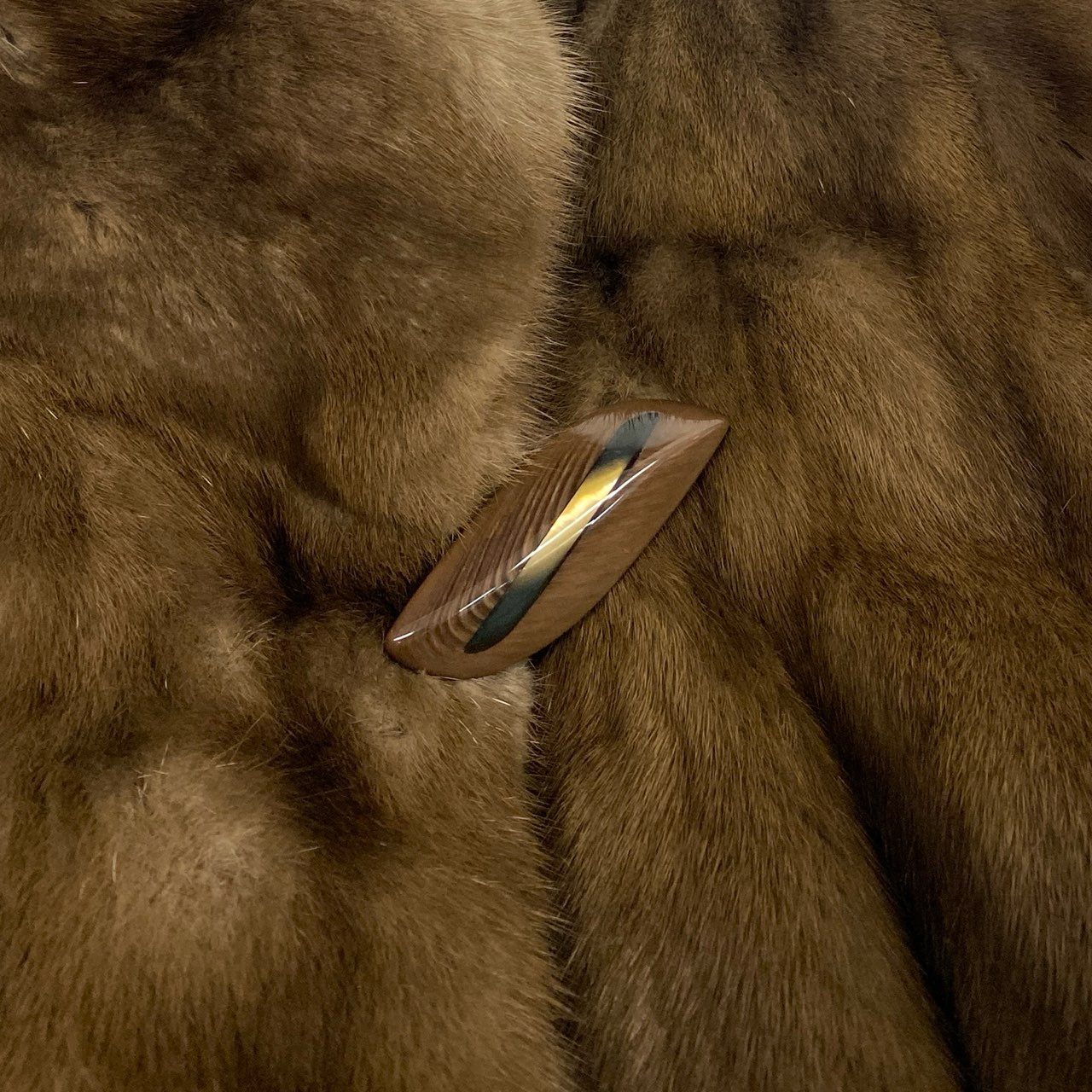 14L1 carven furs カルヴェン ファー デミバフミンク セミロングコート ブラウン 最高級本毛皮 MINK FUR リアルファーt18r