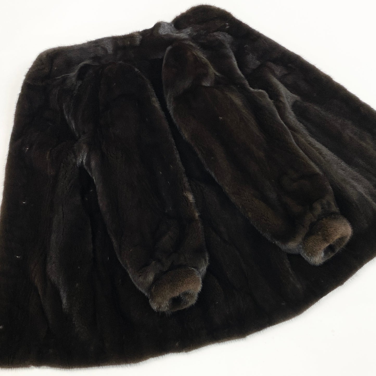 9L19 BLACKGLAMMA ブラックグラマ 最高級 ダークミンク セミロングコート サイズF ダークブラウン 本毛皮 MINK FURt18r