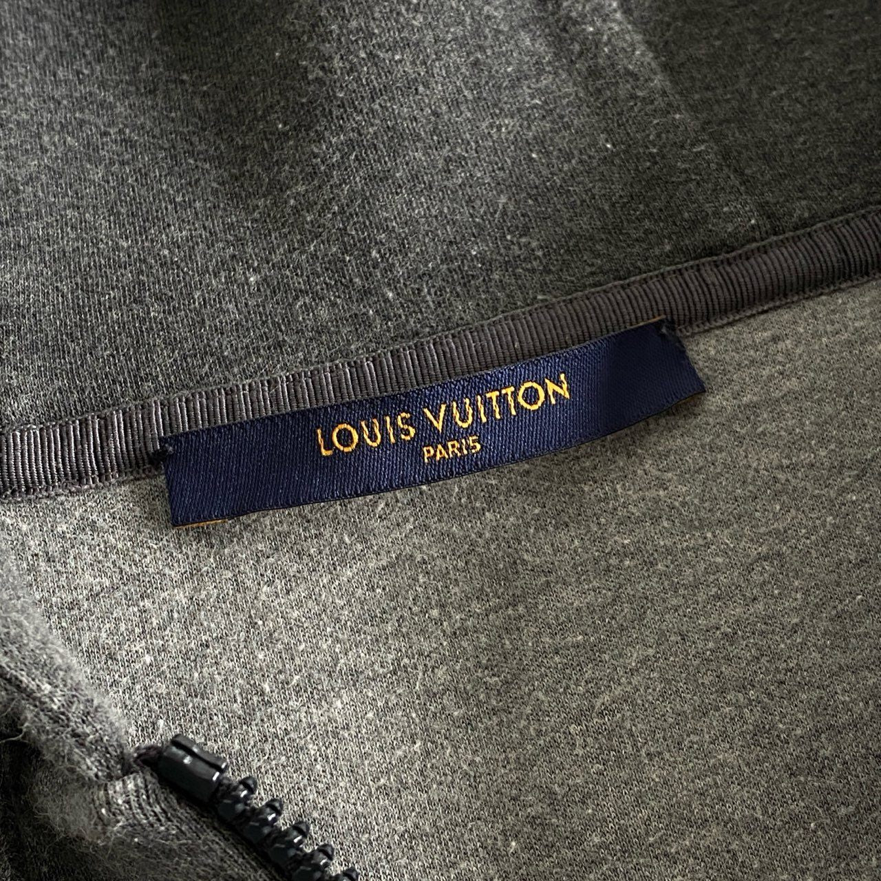 88i26 LOUIS VUITTON ルイヴィトン 20AW ダブルフェイス トラベルフーディ ジップパーカー HJY42W M グレー イタリア製