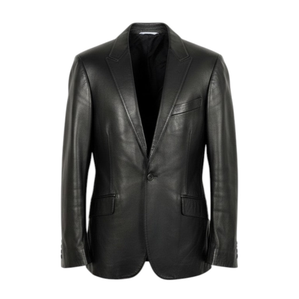 12i14 《美品》 Paul Smith ポールスミス ラムレザー テーラードジャケット サイズXL ブラック 羊革 紳士服 Leather Jackett18r