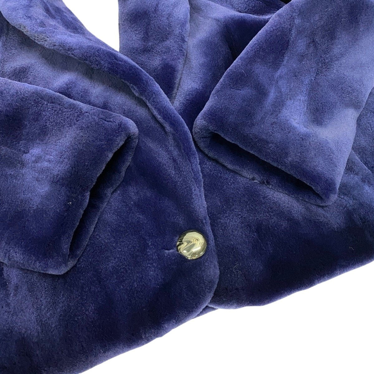 2h8 染め シェアードミンク ショートコート サイズF パープル 本毛皮 Shared Mink Fur Coatt18r