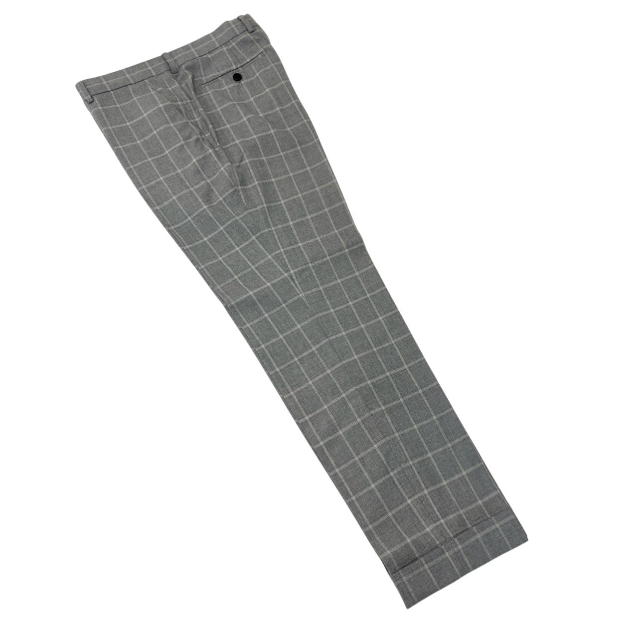 13c5 Paul Smith ポールスミス The Byard ライン シングルスーツ セットアップ レダ生地 M グレー チェック ウール メンズu02t