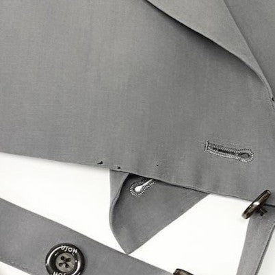 83c27 UJOH ウジョー ラップショートジャケット ウールジャケット ベルト クロップド丈 レディース 女性用 U751-J04-100 2 グレーu02t