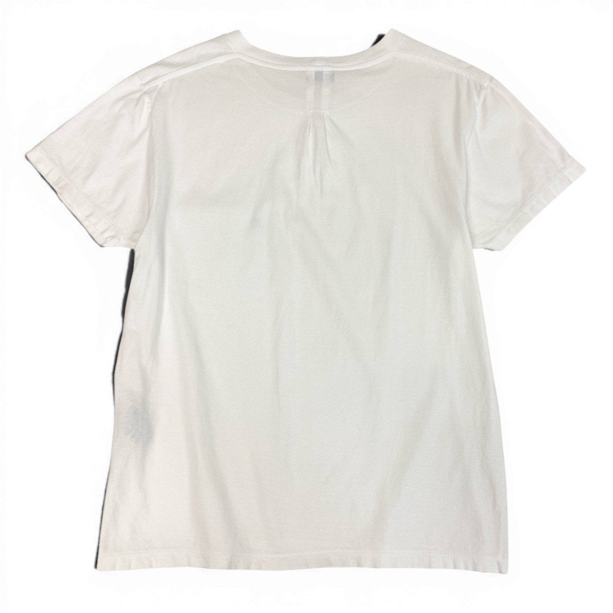If29 SAINTLAURENT PARIS サンローラン ホワイトTシャツ 半袖カットソー ブランドロゴ刺繍 コットンシャツ メンズ 男性用 XS ホワイト コットン100％u02t