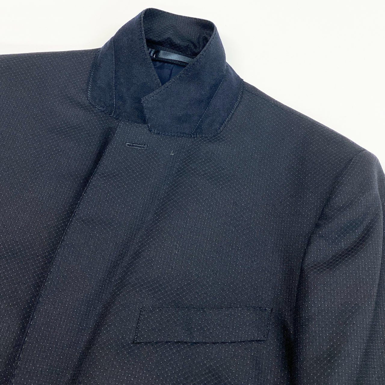 60d13 Paul Smith ポールスミス SOHO FIT セットアップスーツ シングルスーツ 背抜き ウール混 PF-ST-78862 サイズL ネイビー メンズ 紳士服o07t