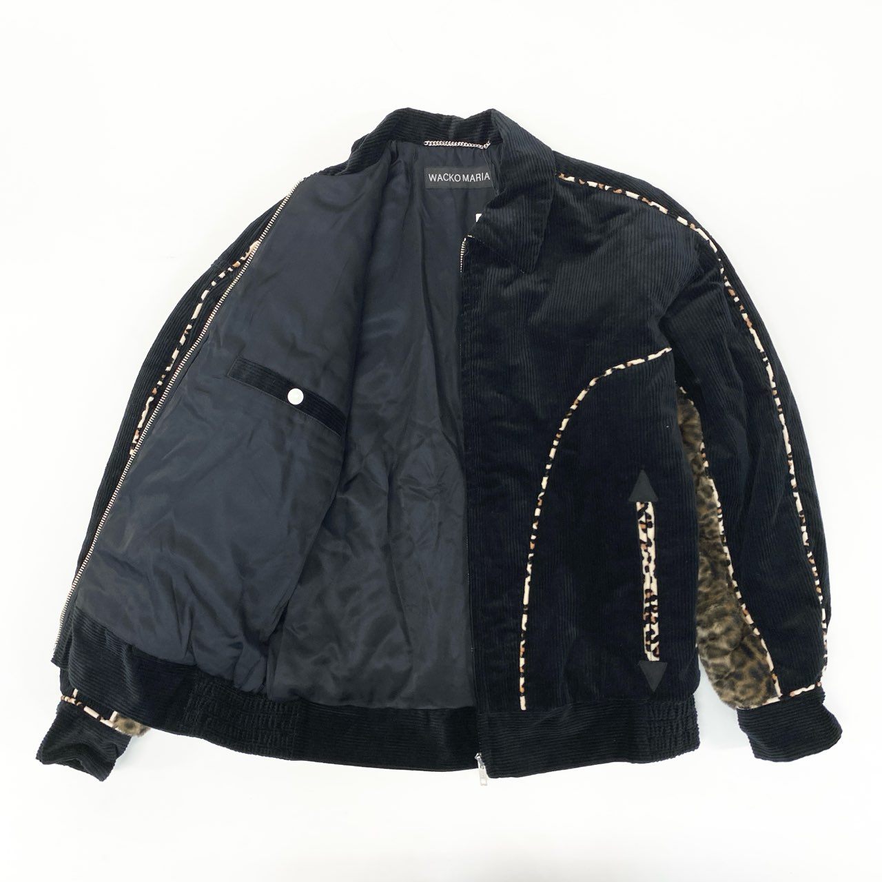 10k11 《未使用保管品》 WACKOMARIA ワコマリア 24AW Corduroy Western Jacket コーデュロイ ブルゾン サイズS ブラック メンズ アウターk02i