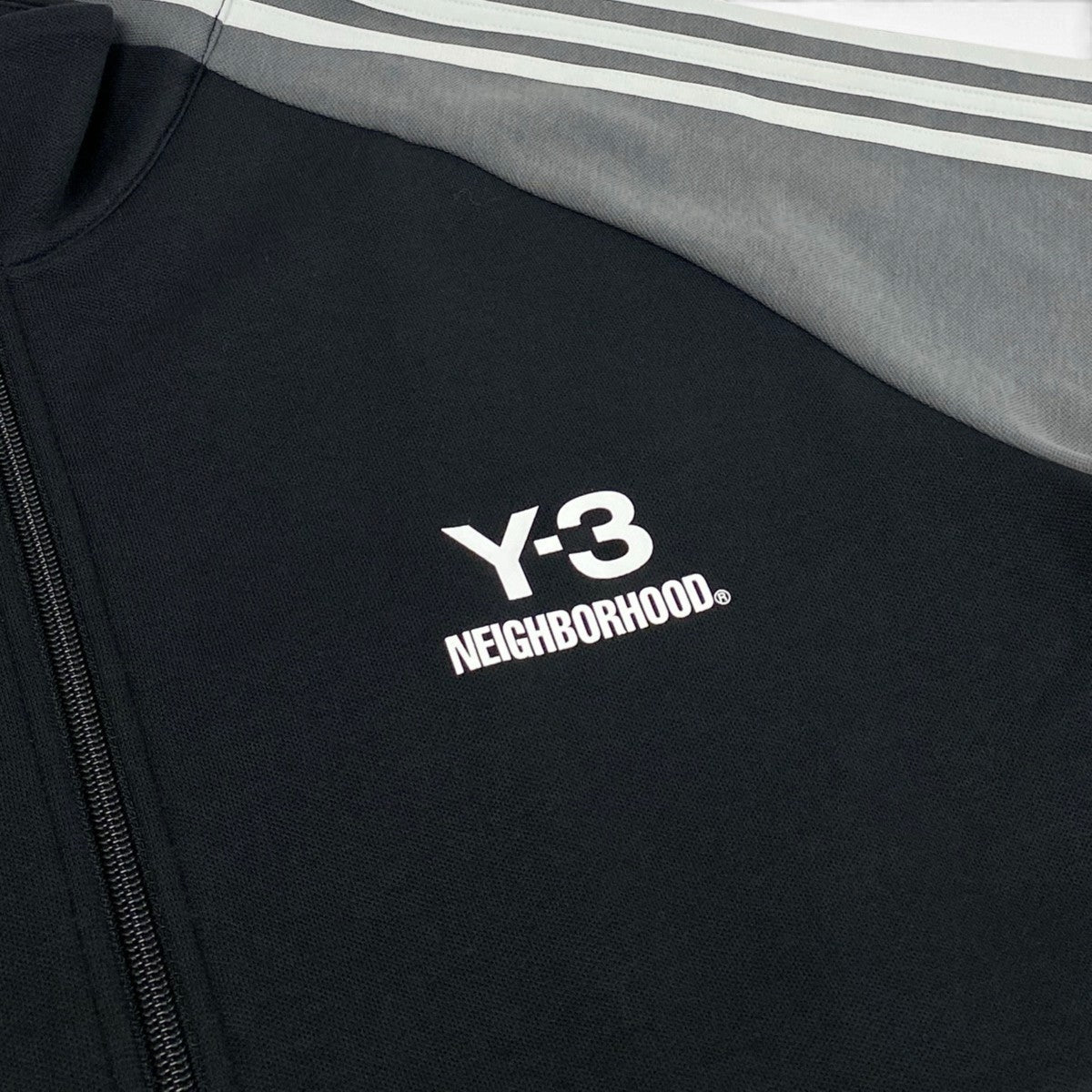 Mj15 【未使用】 Y-3 ×NEIGHBORHOOD ワイスリー ネイバーフッド ヨウジヤマモト NBHD TRACK TOP トラックジャケット ジップアップジャケット JW6993 サイズM ブラック メンズu02t