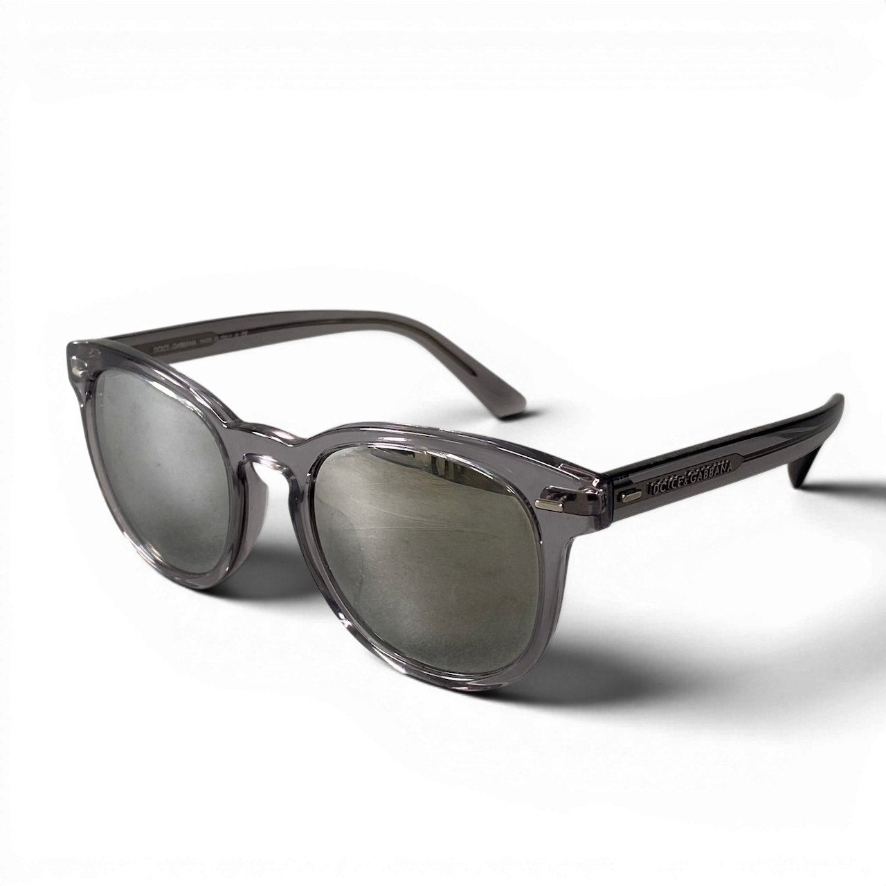 e4 DOLCE&GABBANA ドルチェアンドガッバーナ サングラス アイウェア クリアフレーム ミラーレンズ サイドロゴ DG4254-F 2916/6G 51□20 145 クリアグレー レディース 女性用k02i