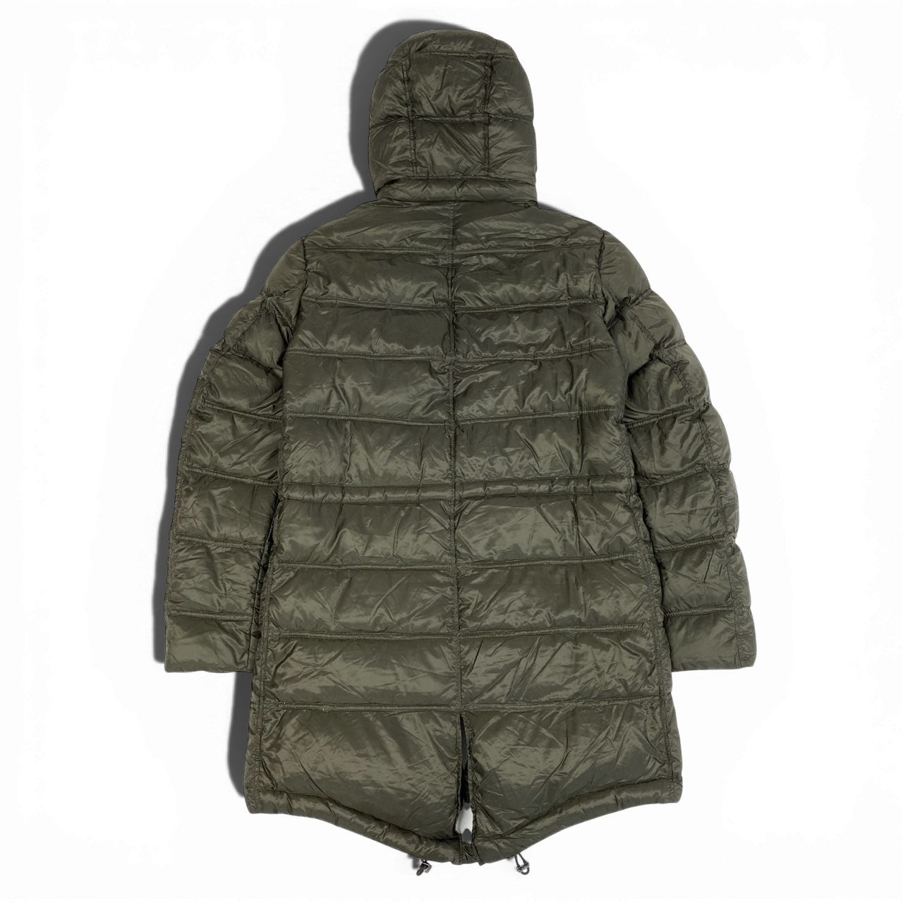 10a13 HERNO ヘルノ フーデット ダウンコート アウター ダブルジップ レディース 女性用 サイズ44 ダークブラウンu02t