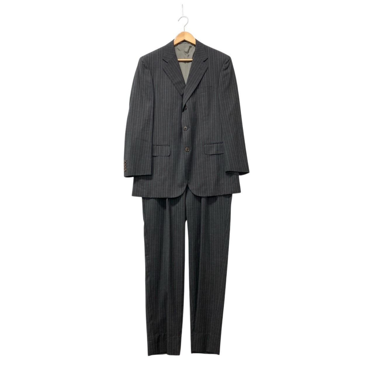 73c13 BURBERRY LONDON バーバリーロンドン シングルスーツ セットアップ ビジネス 175  AB6 ウール メンズu02t