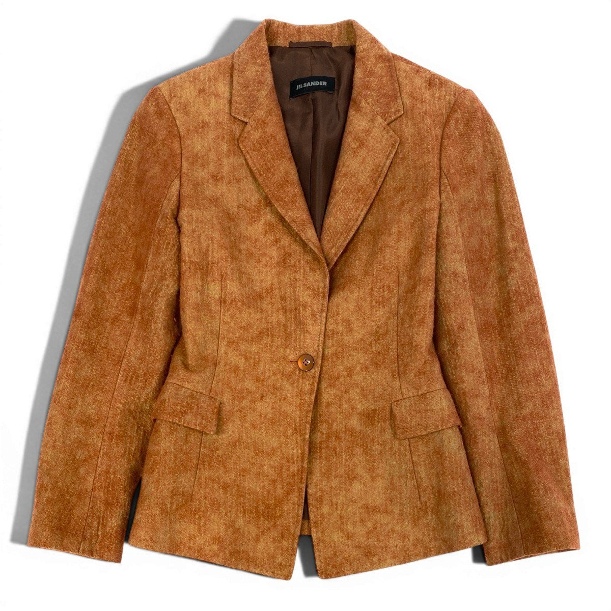 Ee19 JILSANDER テーラードジャケット ウールジャケット イタリア製 34サイズ オレンジ レディース 女性用u02t
