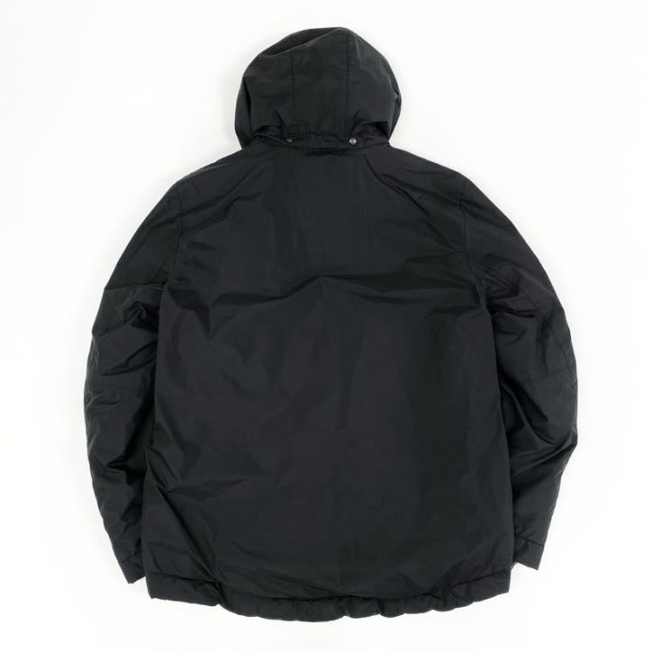 38g24 PRADA SPORT プラダスポーツ GORE-TEX ゴアテックス 中綿ジャケット ブルゾン アウター フード着脱 52 ブラック メンズ_