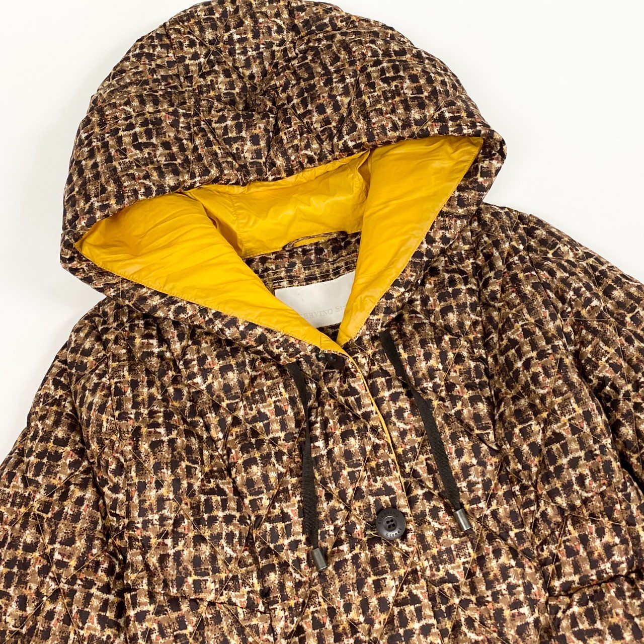 27L15 ERMANNO SCERVINO エルマンノシェルビーノ 中綿コート ロングコート アウター 総柄 44 マルチカラー レディースk02i