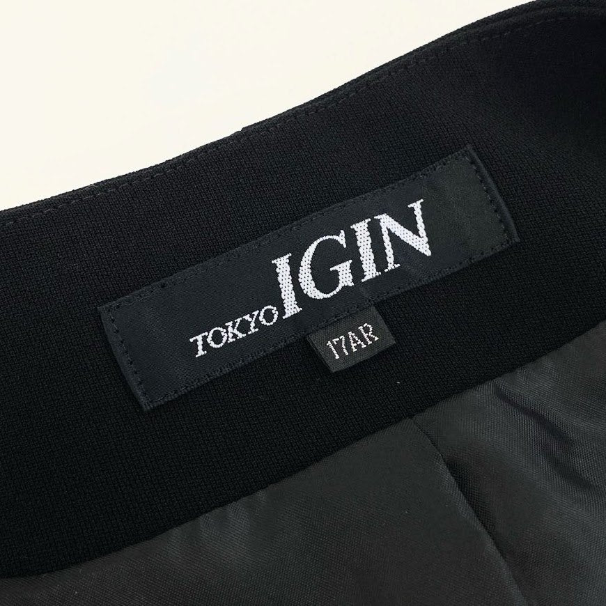 74k4 TOKYO IGIN 東京イギン 大きいサイズ ブラックフォーマル ワンピース ジャケット セットアップ ドレス 17AR ブラック レディースo07t