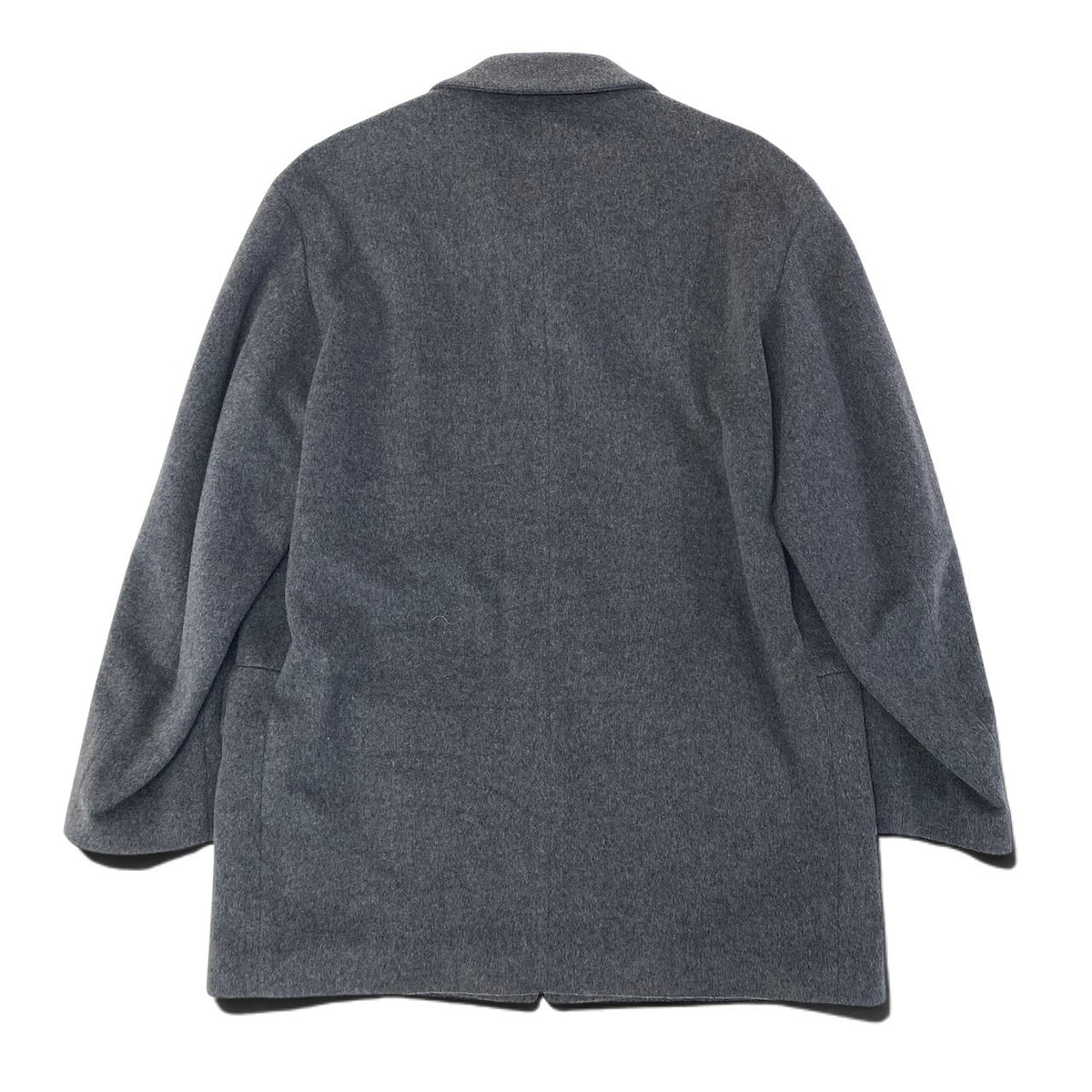 19i26 HUGO BOSS ヒューゴボス ウールジャケット ステンカラーコート カシミヤ混 グレー メンズ 男性用u02t