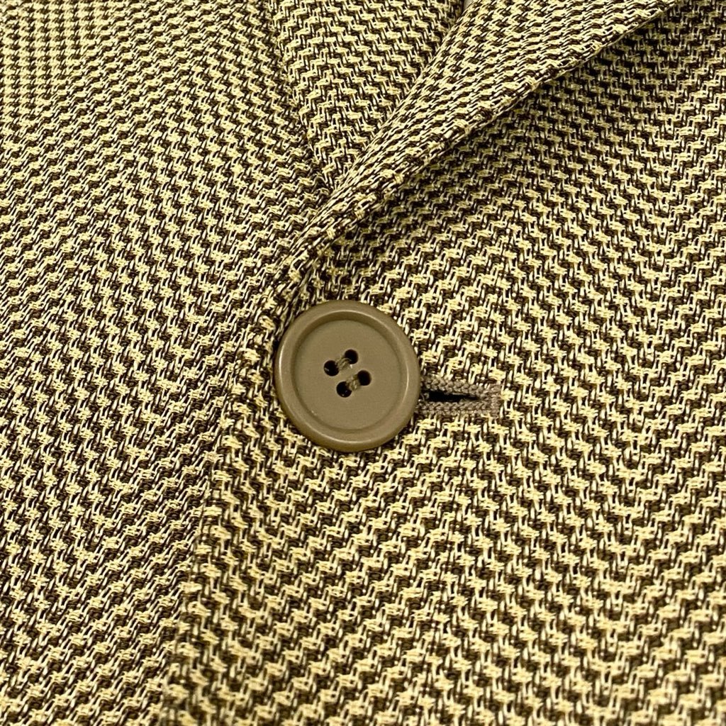 32l24 GIORGIO ARMANI ジョルジオアルマーニ テーラードジャケット ヘリンボーンジャケット シングルジャケット イタリア製 44サイズ ベージュ系 メンズo07t