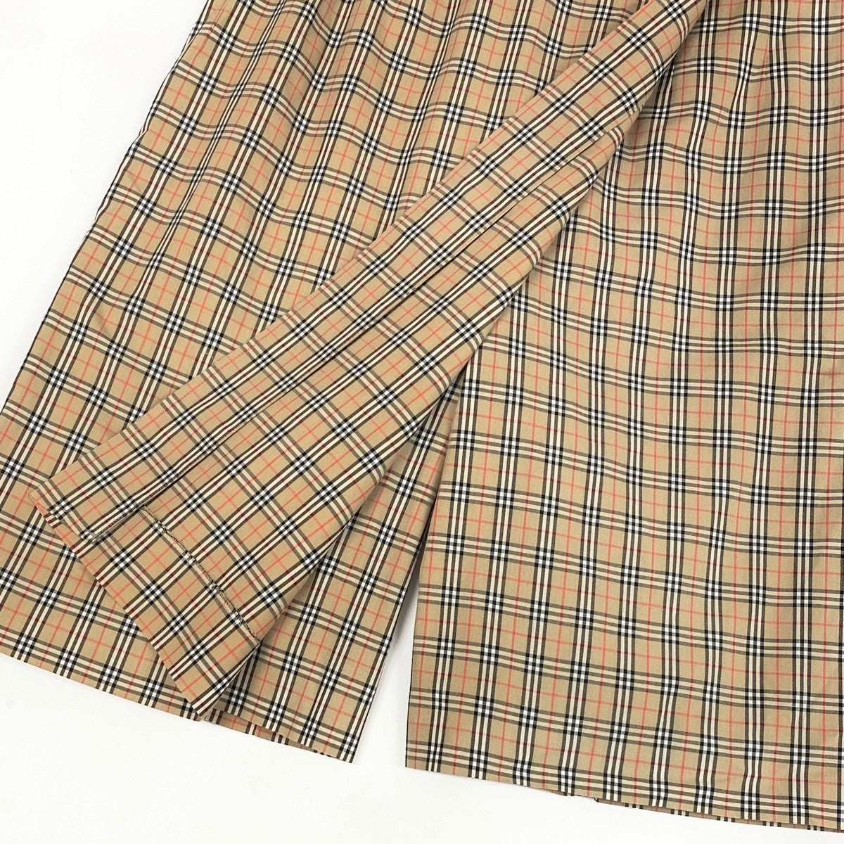 Ih6 Burberrys バーバリーズ ノバチェック ハーフパンツ ノバチェック 金ボタン チェックパンツ スカパン FQA17-041 11AR ブラウン系 レディース 女性用o07t