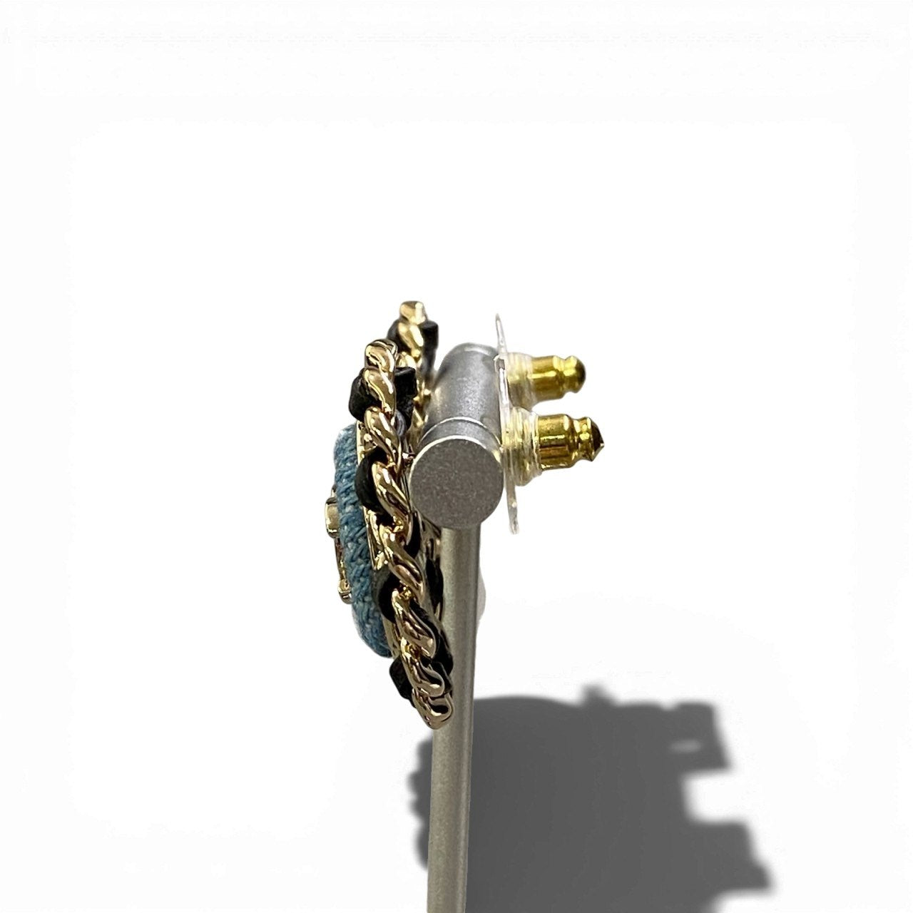 c4 CHANEL シャネル B25 P 2025年 ココマーク デニム素材 ピアス レディース アクセサリーta1